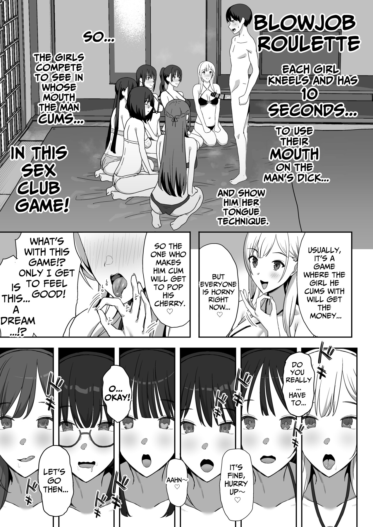 Hentai Manga Comic-Only One Guy At The Fuck Club's Intensive Training Camp-Read-34
